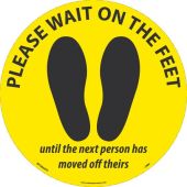 PLEASE WAIT ON THE FEET, BLK/YELLOW