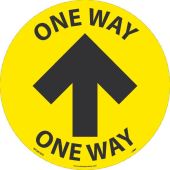 ONE WAY ARROW, BLACK/YELLOW