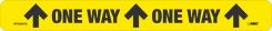 ONE WAY ARROWS, BLACK/YELLOW