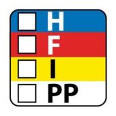 COLOR BAR NFPA WRITE-ON WARNING LABEL