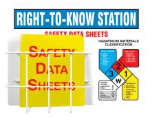 NFPA Basket-Style Aluminum Center: Right-To-Know Station