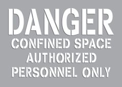 Danger Stencil: Authorized Personnel Only