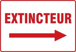 BILINGUAL FRENCH SIGN – FIRE EXTINGUISHER