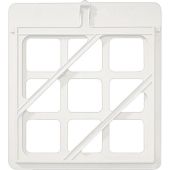 Placard Holder: White Polycarbonate