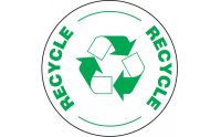 Recycle floor sign marquee image